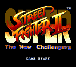 Super Street Fighter II - The New Challengers Title Screen